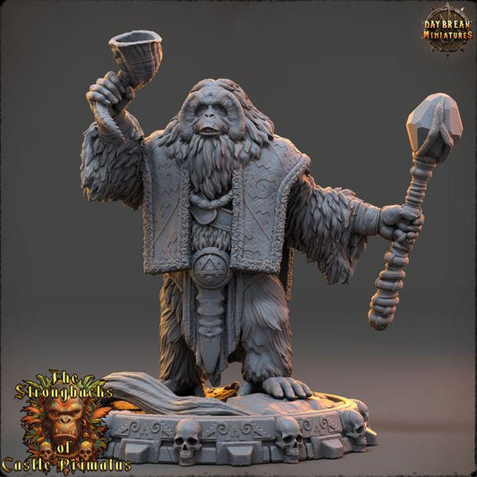 Urak Vaelor, Strongbacks of Castle Primatus - 32mm Scale - Unpainted Miniature for DnD, Pathfinder, Tabletop RPGs - Daybreak Miniatures
