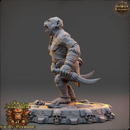 Mogar Stonemir, Strongbacks of Castle Primatus - 32mm Scale - Unpainted Miniature for DnD, Pathfinder, Tabletop RPGs - Daybreak Miniatures