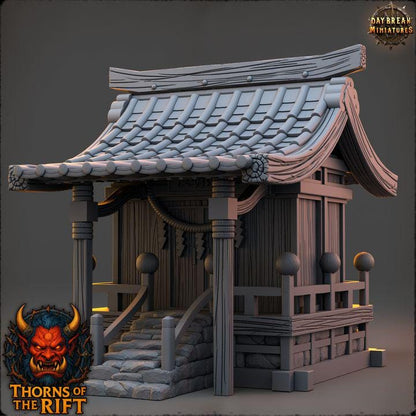 Kamimure, Tiny House - Thorns of the Rift - 32mm Scale - Unpainted Miniature for DnD, Pathfinder, Tabletop RPGs - Daybreak Miniatures