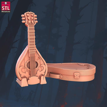 Instrument Cabinet - Town Festival Set - 32mm Scale - Unpainted Miniature for DnD, Pathfinder, Tabletop RPGs - STL Miniatures