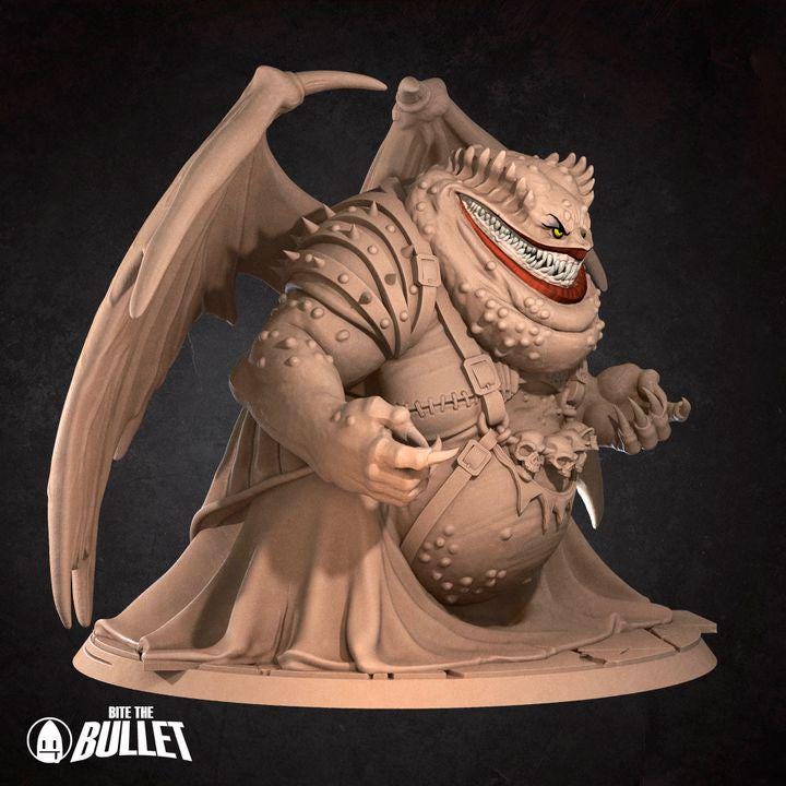 Paeliryon - 32mm, 35mm Scale - Unpainted Miniature for DnD, Pathfinder, Tabletop RPGs - Bite the Bullet