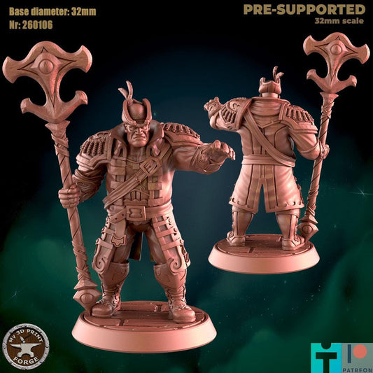 Human Caster Sailor - Port Town Humans - 32mm Scale - Unpainted Miniature for DnD, Pathfinder, Tabletop RPGs - My3dPrintForge