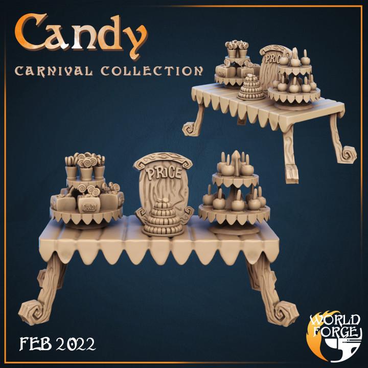 Carnival Food- Mirthlight Carnival Collection - 32mm Scale - Unpainted Miniature for DnD, Pathfinder, Tabletop RPGs, and Dioramas
