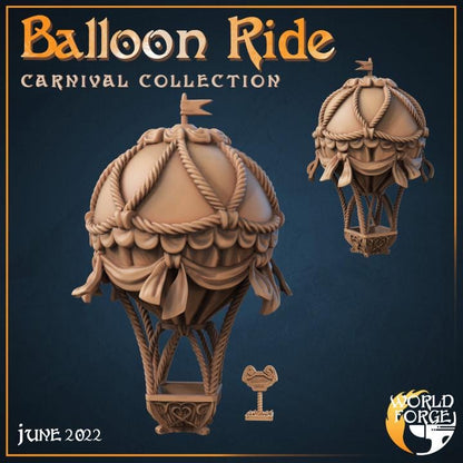 Balloon Ride - Mirthlight Carnival Collection - 32mm Scale - Unpainted Miniature for DnD, Pathfinder, Tabletop RPGs, and Dioramas