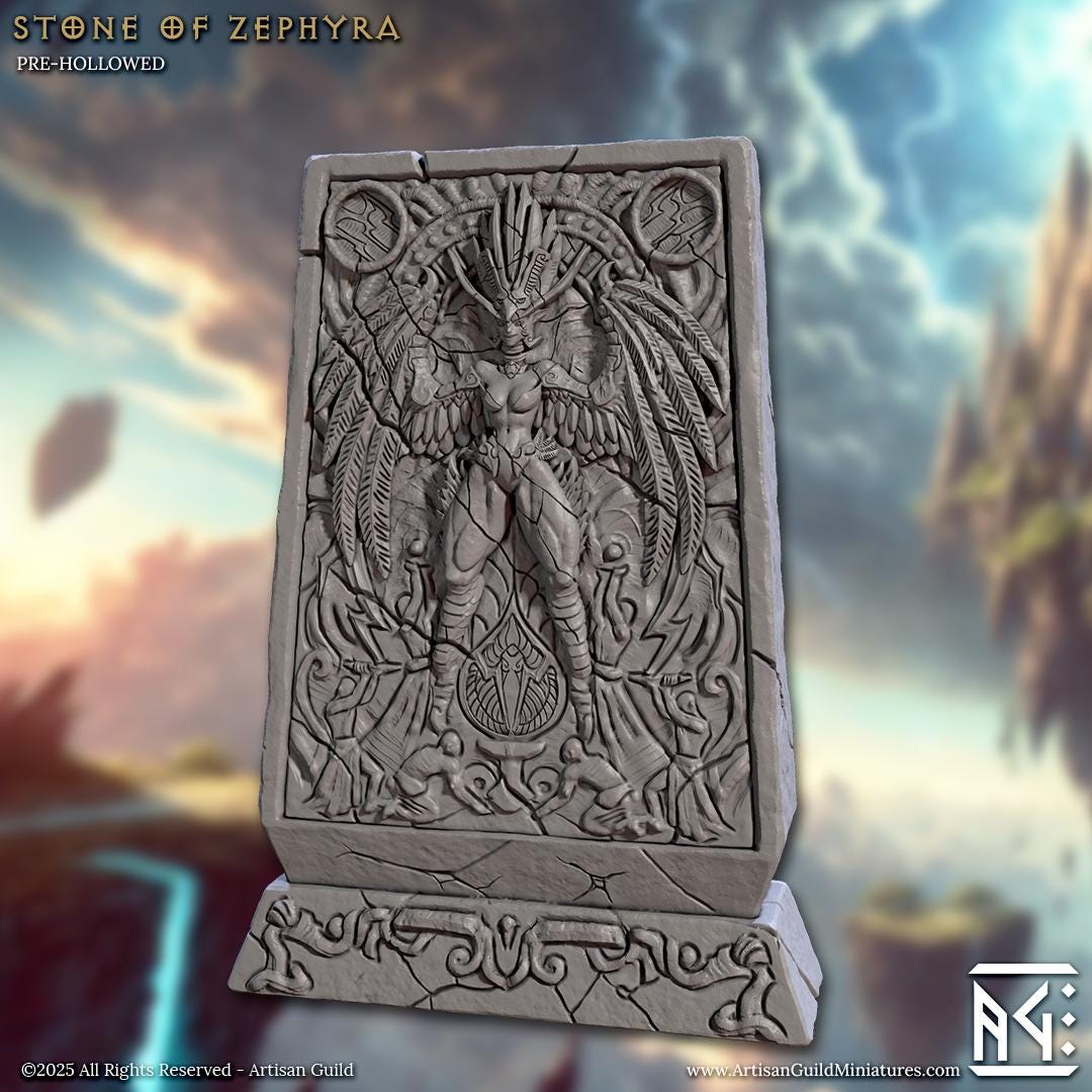 Stone of Zephyra - Raid at the Temple Zephyra Set - Unpainted Miniature