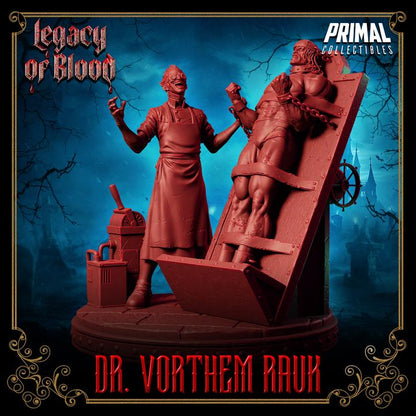 Dr. Vorthem Rauk, Mad Scientist, Legacy of Blood - Unpainted Miniature