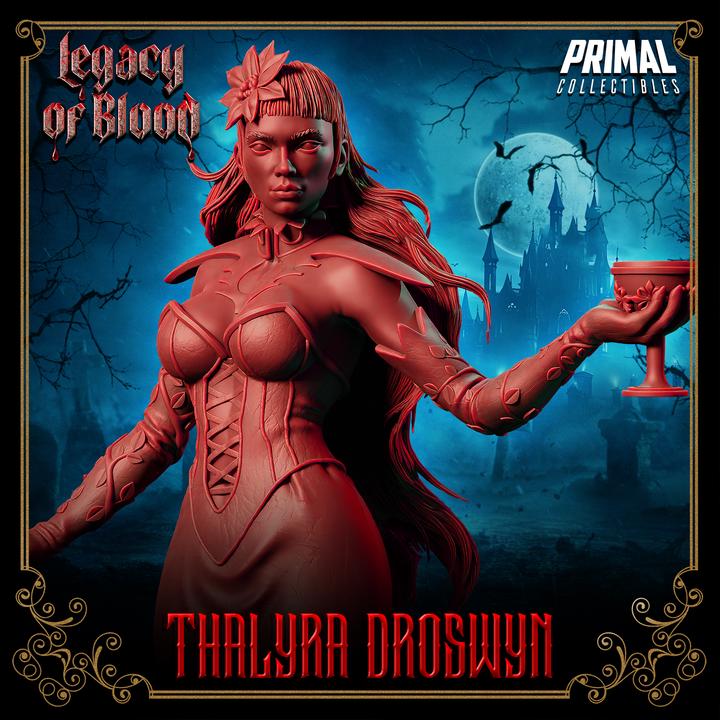 Dark Lady, Thalyra Droswyn, Legacy of Blood - Unpainted Miniature