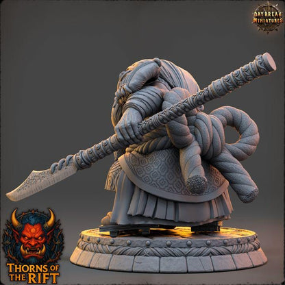 Tetsuyama, Oni Miniature - Thorns of the Rift - 32mm Scale - Unpainted Miniature for DnD, Pathfinder, Tabletop RPGs - Daybreak Miniatures