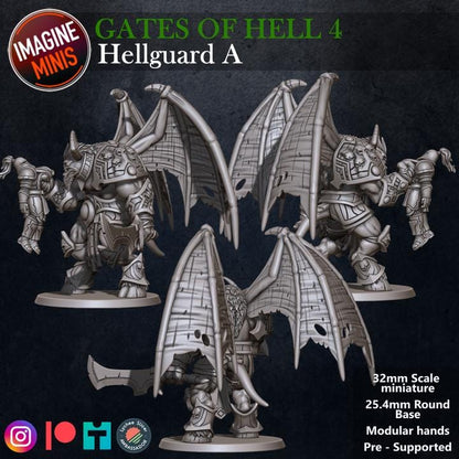 Winged Hell Guard, A - Unpainted Miniature