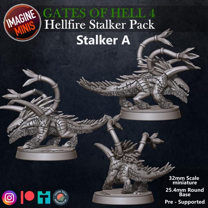 Hellfire Stalkers - Unpainted Miniature