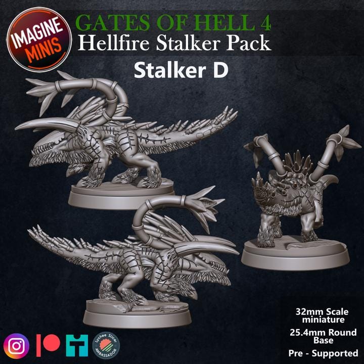 Hellfire Stalkers - Unpainted Miniature