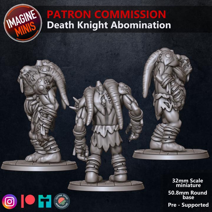 Death Knight Abomination - 32mm Scale - Unpainted Miniature