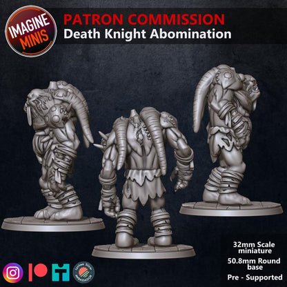 Death Knight Abomination - 32mm Scale - Unpainted Miniature