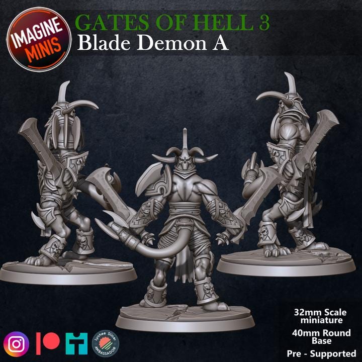 Blade Demon, A - Unpainted Miniature