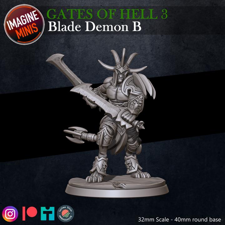 Blade Demon, B - Unpainted Miniature