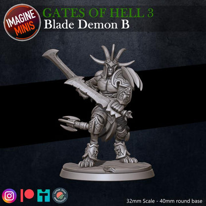Blade Demon, B - Unpainted Miniature