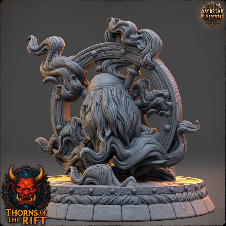 Wanyudo - Thorns of the Rift - 32mm Scale - Unpainted Miniature for DnD, Pathfinder, Tabletop RPGs - Daybreak Miniatures