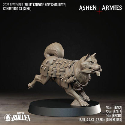 Combat Dogs, Holy Shogunate - Bullet Crusade - Unpainted Miniature