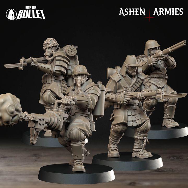 Yeoman, Holy Shogunate - Bullet Crusade - 32mm, 35mm Scale - Unpainted Miniature