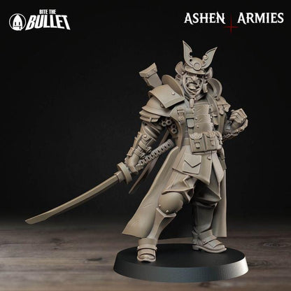 Lieutenant, Holy Shogunate - Bullet Crusade - Unpainted Miniature