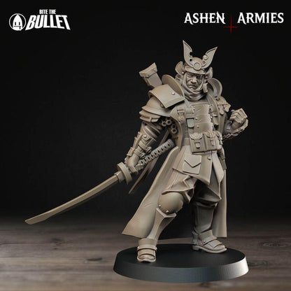 Lieutenant, Holy Shogunate - Bullet Crusade - Unpainted Miniature