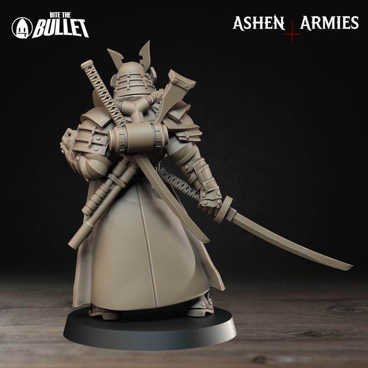 Lieutenant, Holy Shogunate - Bullet Crusade - Unpainted Miniature