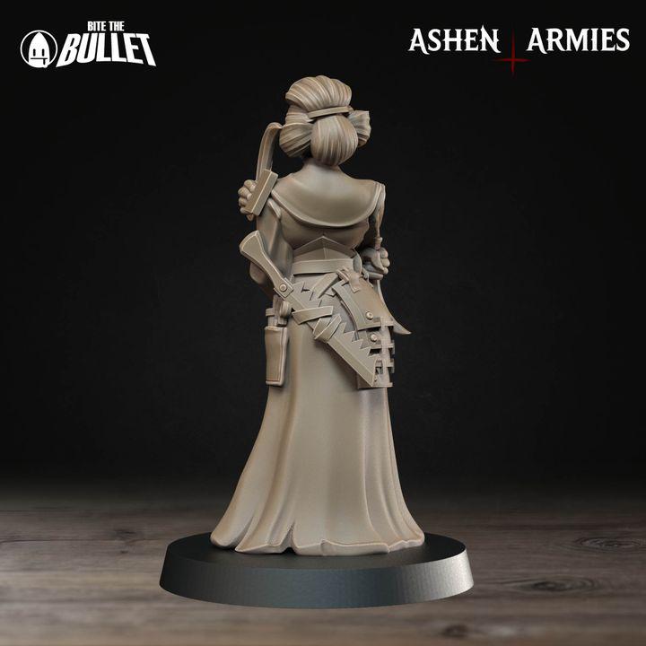 Akane, Combat Medic - Bullet Crusade - 32mm, 35mm Scale - Unpainted Miniature