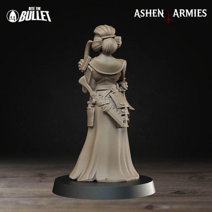 Akane, Combat Medic - Bullet Crusade - 32mm, 35mm Scale - Unpainted Miniature