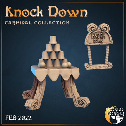 Carnival Games - Mirthlight Carnival Collection - 32mm Scale - Unpainted Miniature for DnD, Pathfinder, Tabletop RPGs, and Dioramas