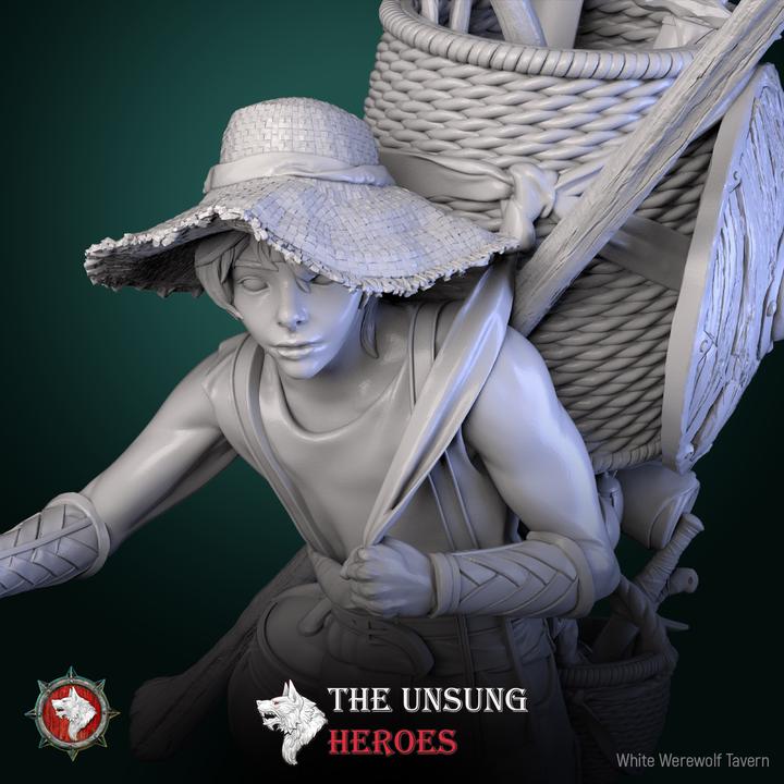 Thatch Greenfield, Traveling Merchant - Unpainted Miniature