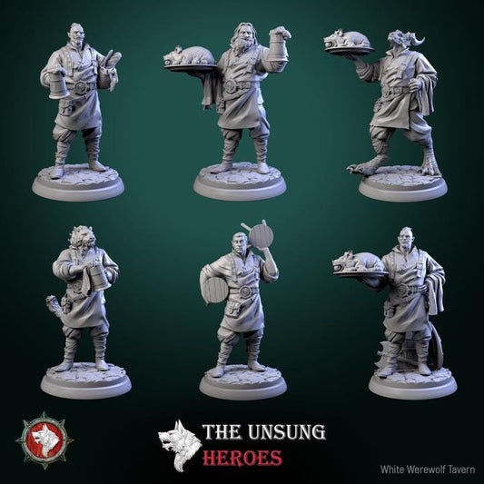 Tavern Workers - Unpainted Miniature