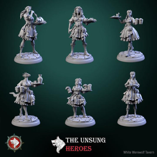 Alehouse Maids - Unpainted Miniature