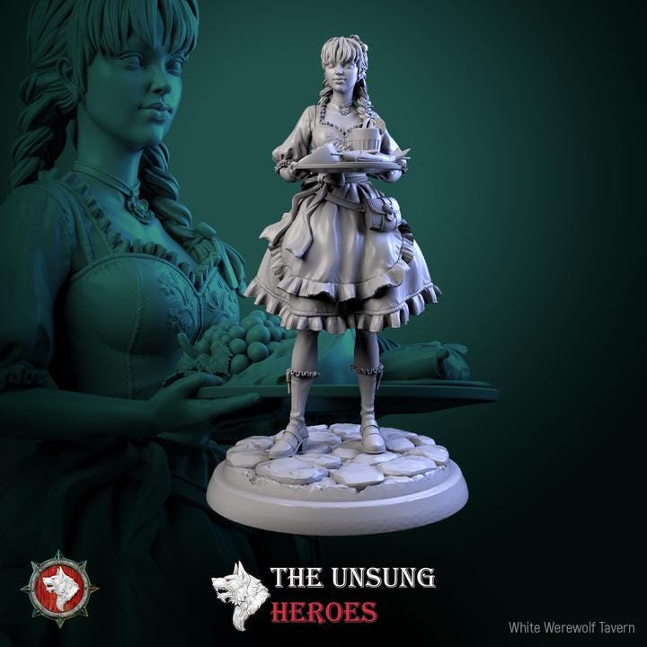 Alehouse Maids - Unpainted Miniature