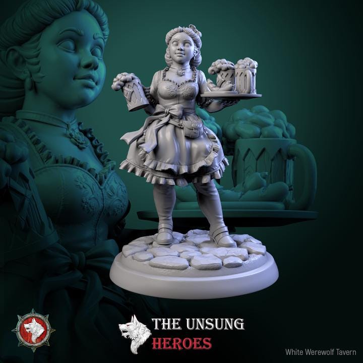 Alehouse Maids - Unpainted Miniature