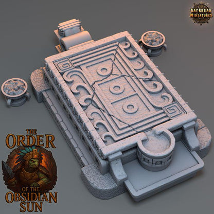 Sacrificial Altar - The Order of the Obsidian Sun - Unpainted Miniature
