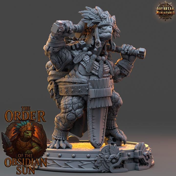 Tlamoz the Black - The Order of the Obsidian Sun - Unpainted Miniatures