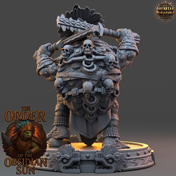 Tlamoz the Black - The Order of the Obsidian Sun - Unpainted Miniatures