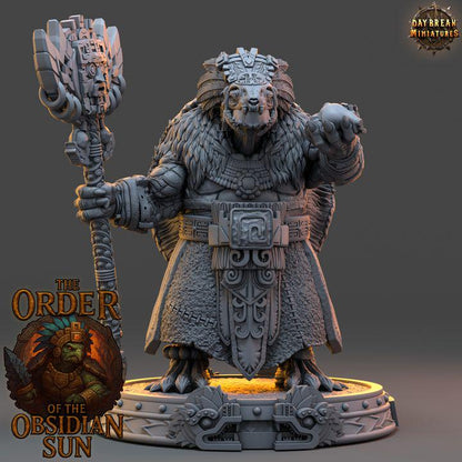 Xalcoatl the Eclipsed - The Order of the Obsidian Sun - Unpainted Miniatures
