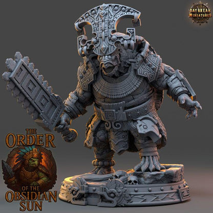 Totomac Flamescale - The Order of the Obsidian Sun - Unpainted Miniatures