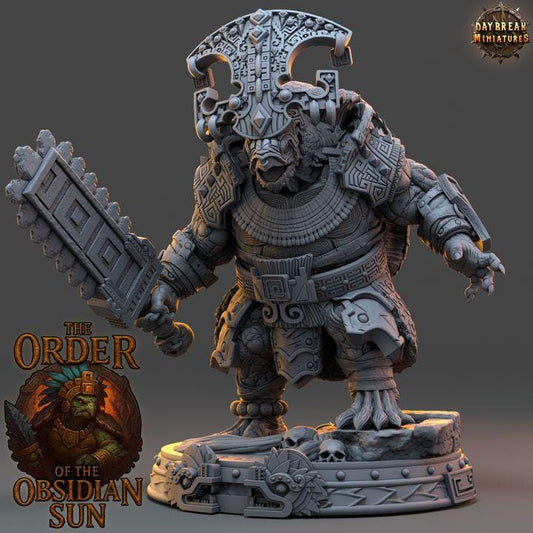 Totomac Flamescale - The Order of the Obsidian Sun - Unpainted Miniatures