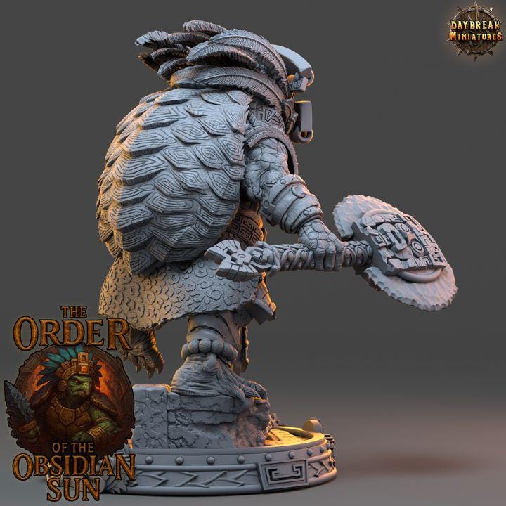 Ohuican Shellbreaker - The Order of the Obsidian Sun - Unpainted Miniatures