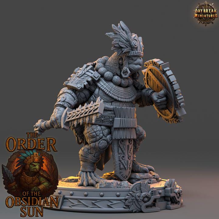 Ixomantl the Shell Speaker - The Order of the Obsidian Sun - Unpainted Miniatures