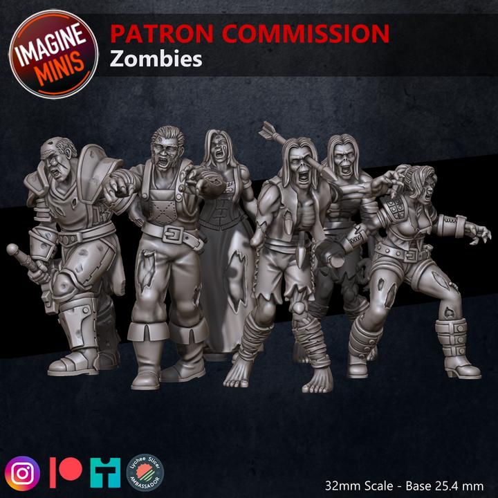 Zombie Horde - Unpainted Miniature