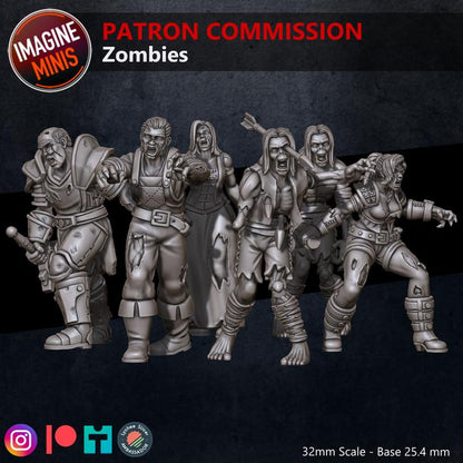 Zombie Horde - Unpainted Miniature