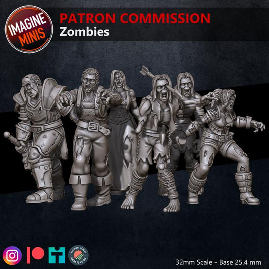 Zombie Horde - Unpainted Miniature