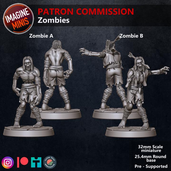 Zombie Horde - Unpainted Miniature