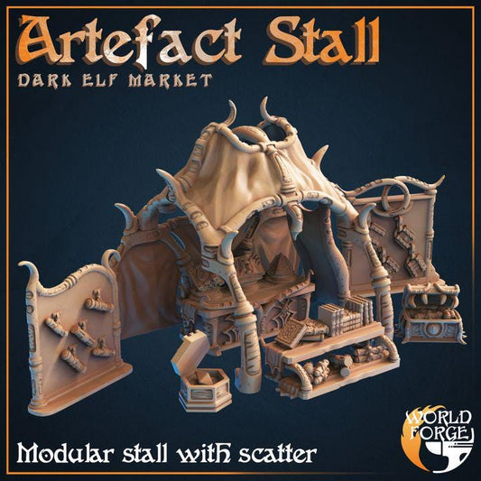 Artifact Stall - Dark Elf Market - Unpainted Miniature