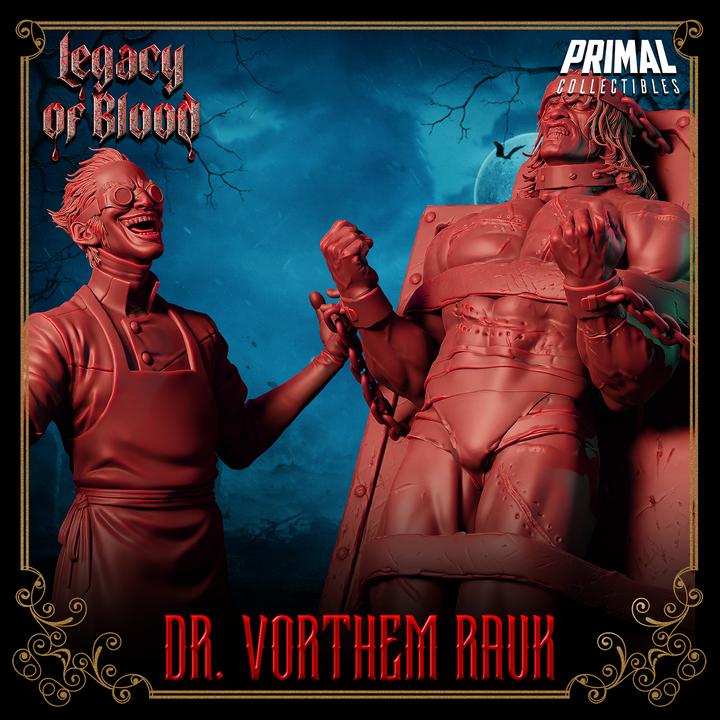 Dr. Vorthem Rauk, Mad Scientist, Legacy of Blood - Unpainted Miniature