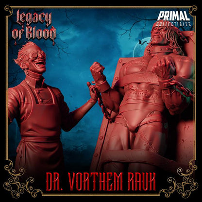 Dr. Vorthem Rauk, Mad Scientist, Legacy of Blood - Unpainted Miniature