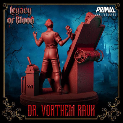 Dr. Vorthem Rauk, Mad Scientist, Legacy of Blood - Unpainted Miniature